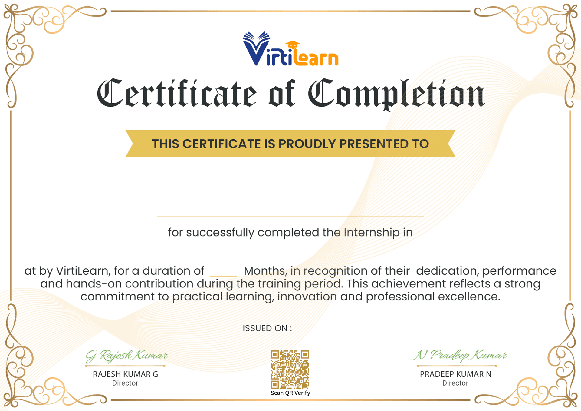 Internship Certificate